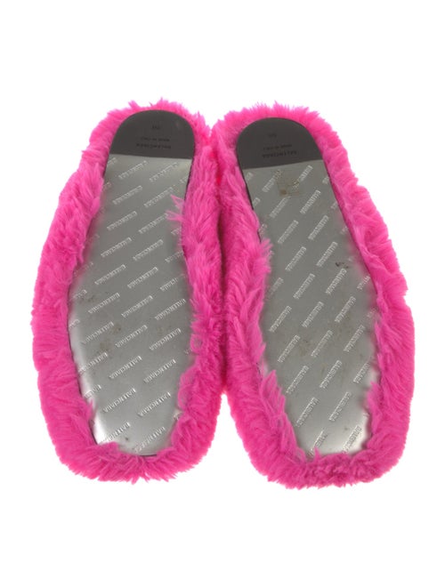 Balenciaga Faux Fur Mules