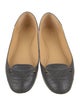 Balenciaga Leather Studded Accents Ballet Flats