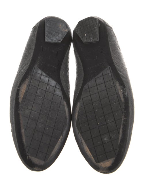 Balenciaga Leather Studded Accents Ballet Flats