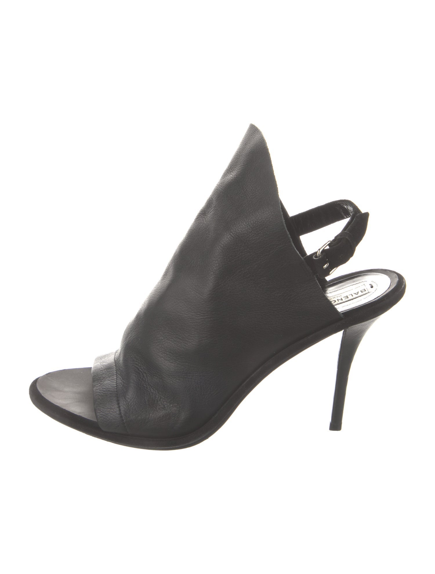 Balenciaga Leather Slingback Sandals