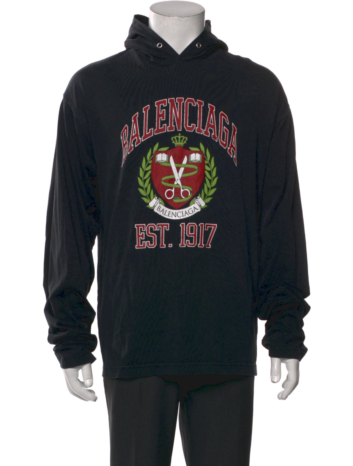 Balenciaga 2021 Graphic Print Hoodie