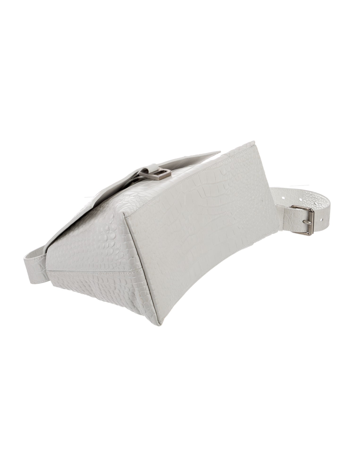 Balenciaga Embossed Leather Downtown Medium 2023 - White