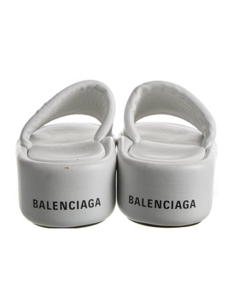 Balenciaga Leather Slides