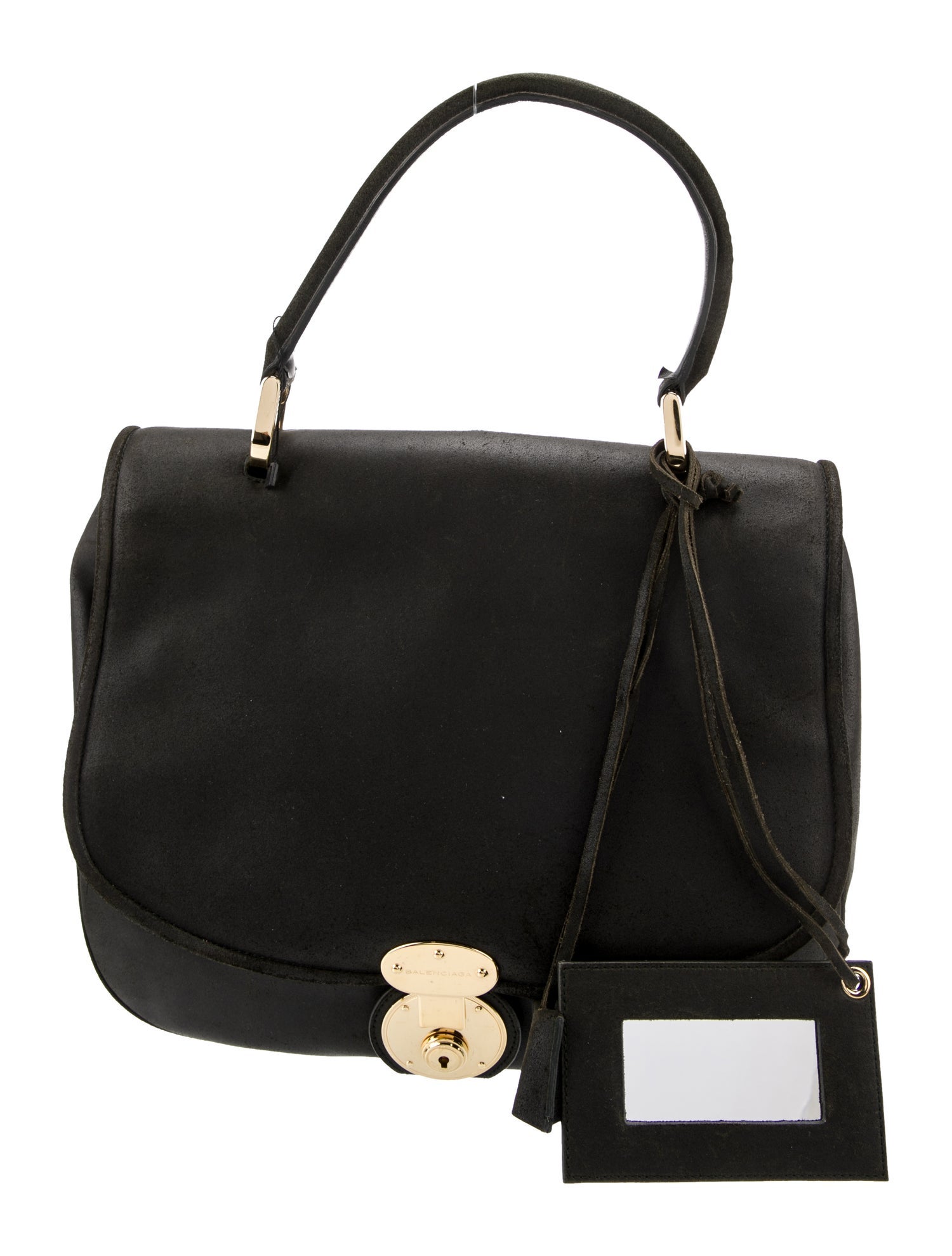 Balenciaga Suede Saddle