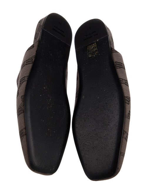 Balenciaga Monogram Pattern Canvas Mules