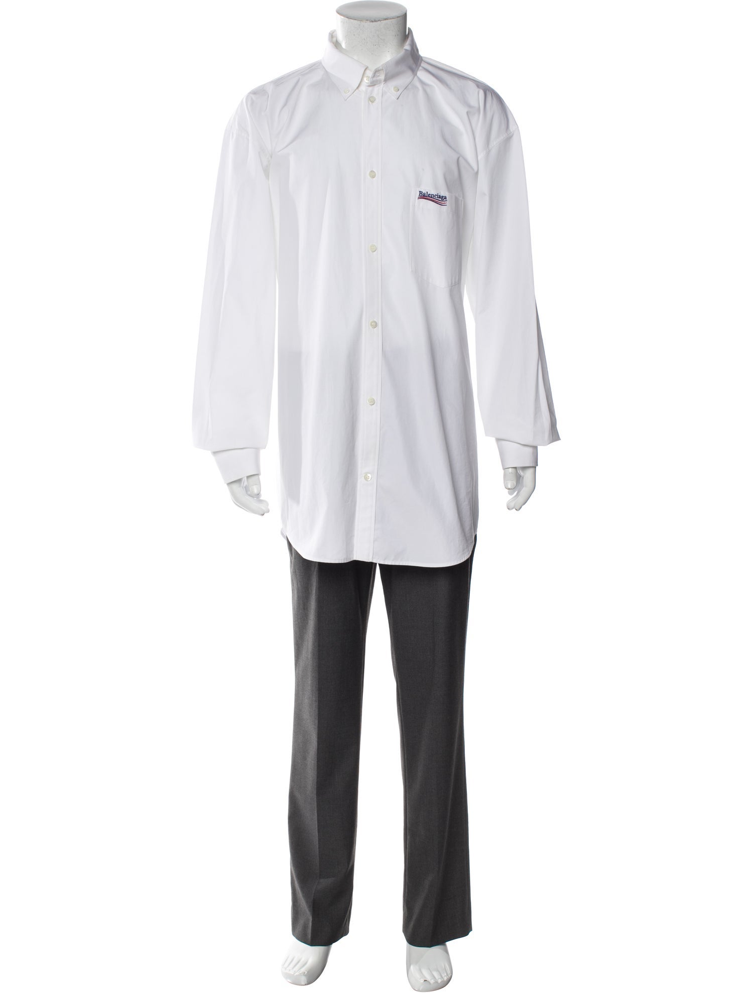 Balenciaga 2020 'Campaign Logo' Dress Shirt