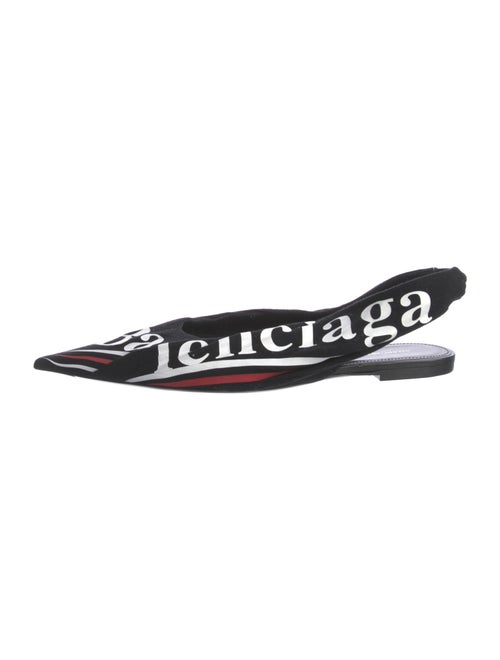 Balenciaga Printed Slingback Flats