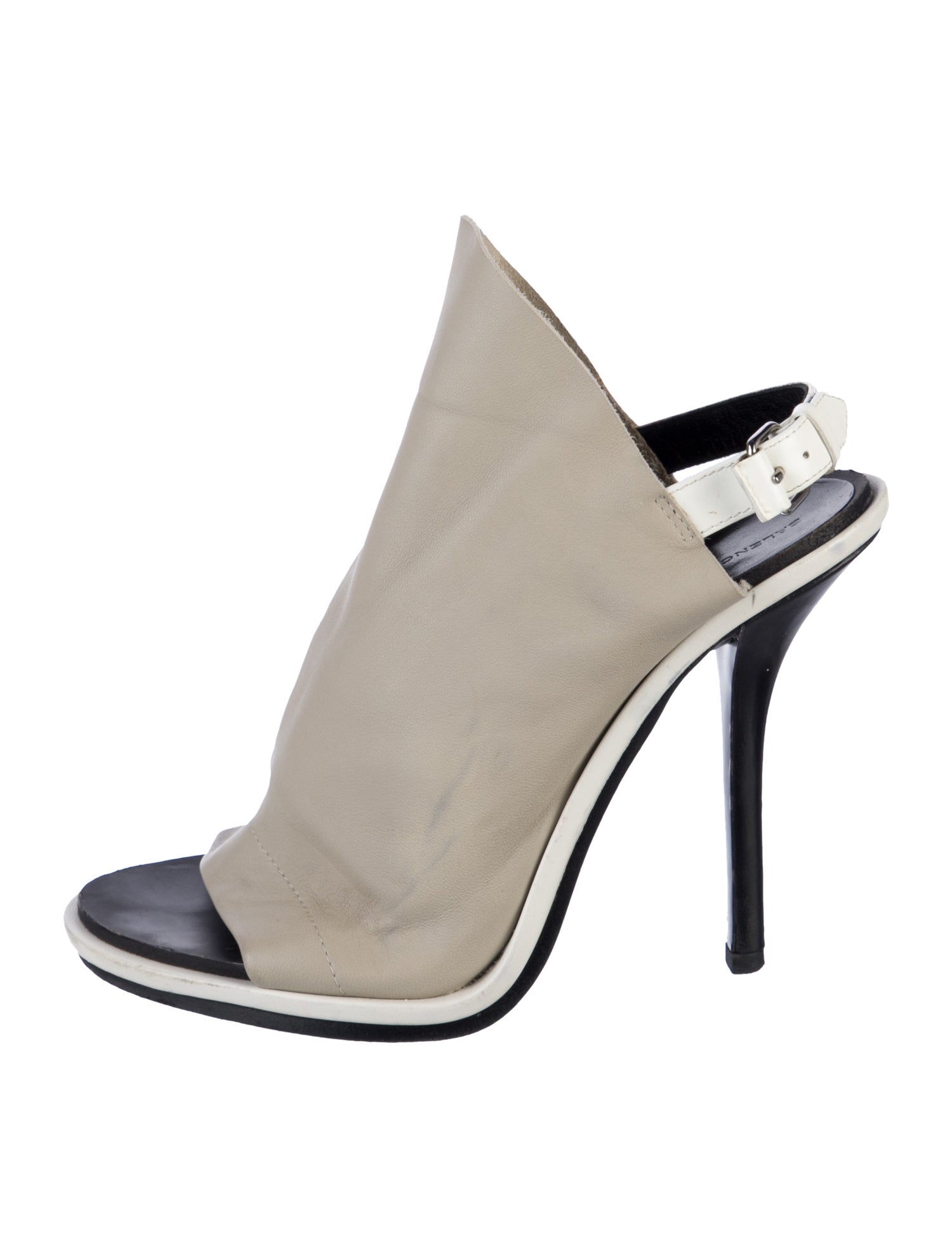 Balenciaga Leather Slingback Sandals