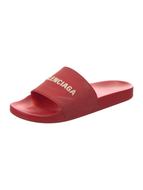 Balenciaga Rubber Graphic Print Slides