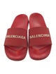 Balenciaga Rubber Graphic Print Slides