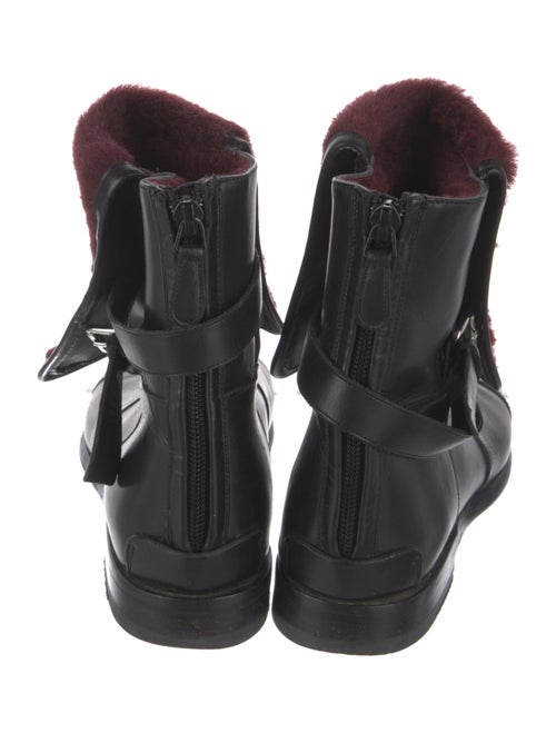 Balenciaga Leather Colorblock Pattern Chelsea Boots