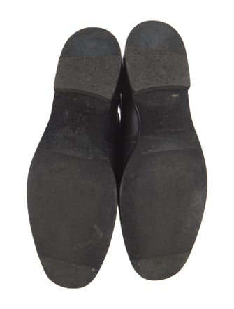 Balenciaga Leather Colorblock Pattern Chelsea Boots