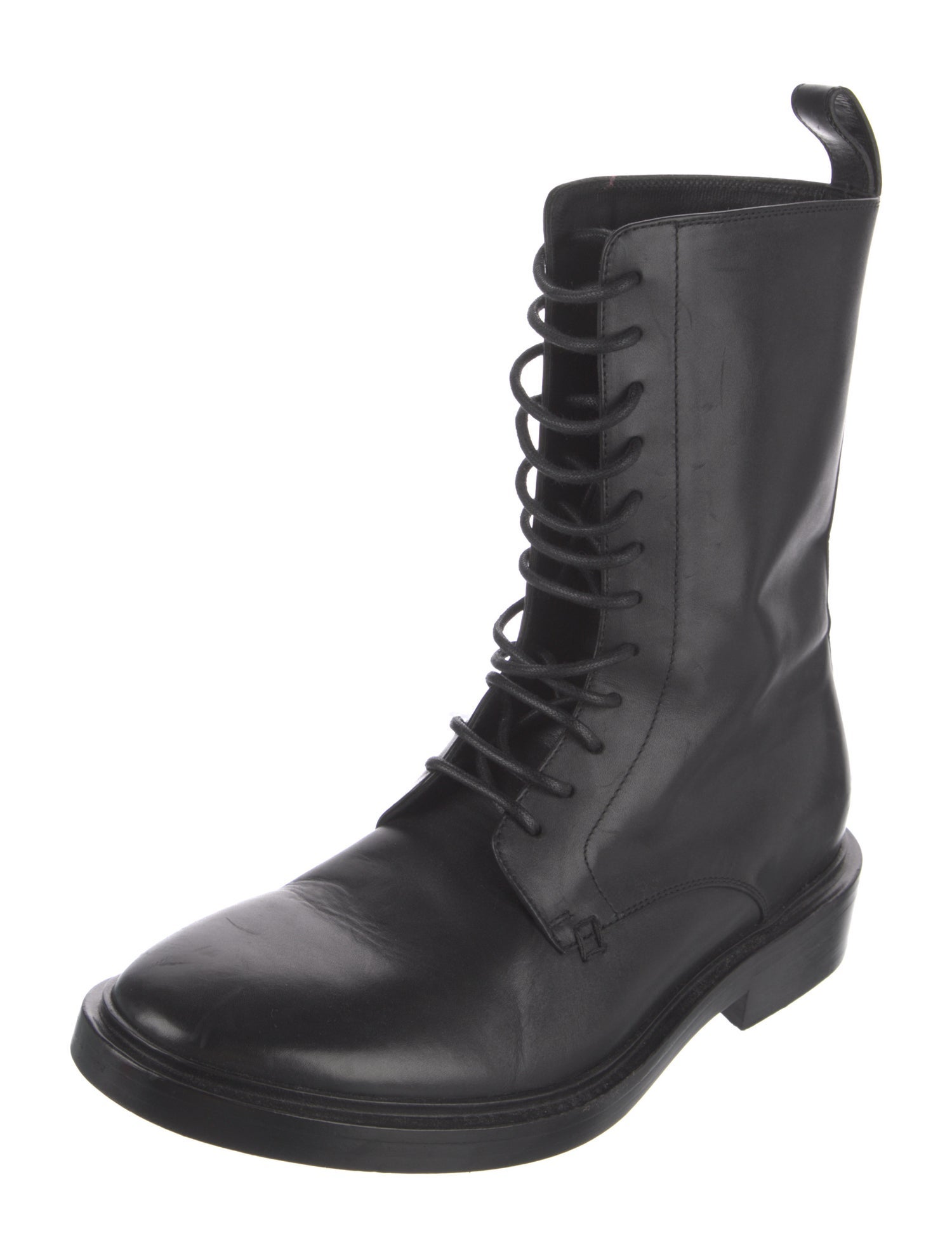 Balenciaga Leather Combat Boots