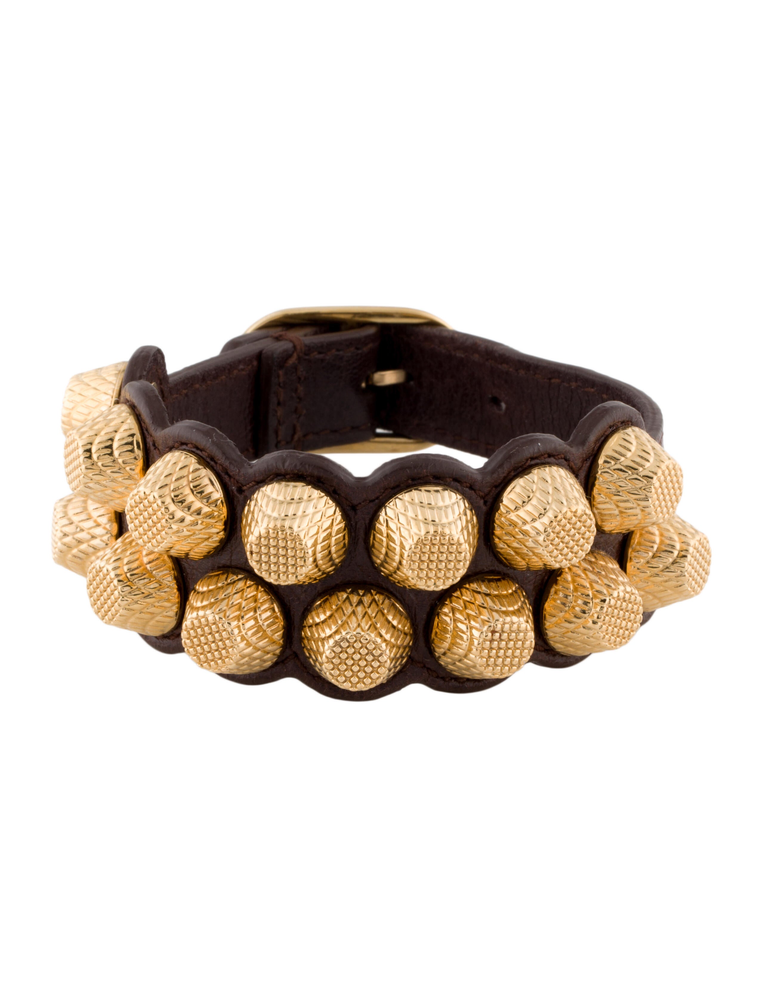Balenciaga Arena Giant All Stud Two Row Bracelet