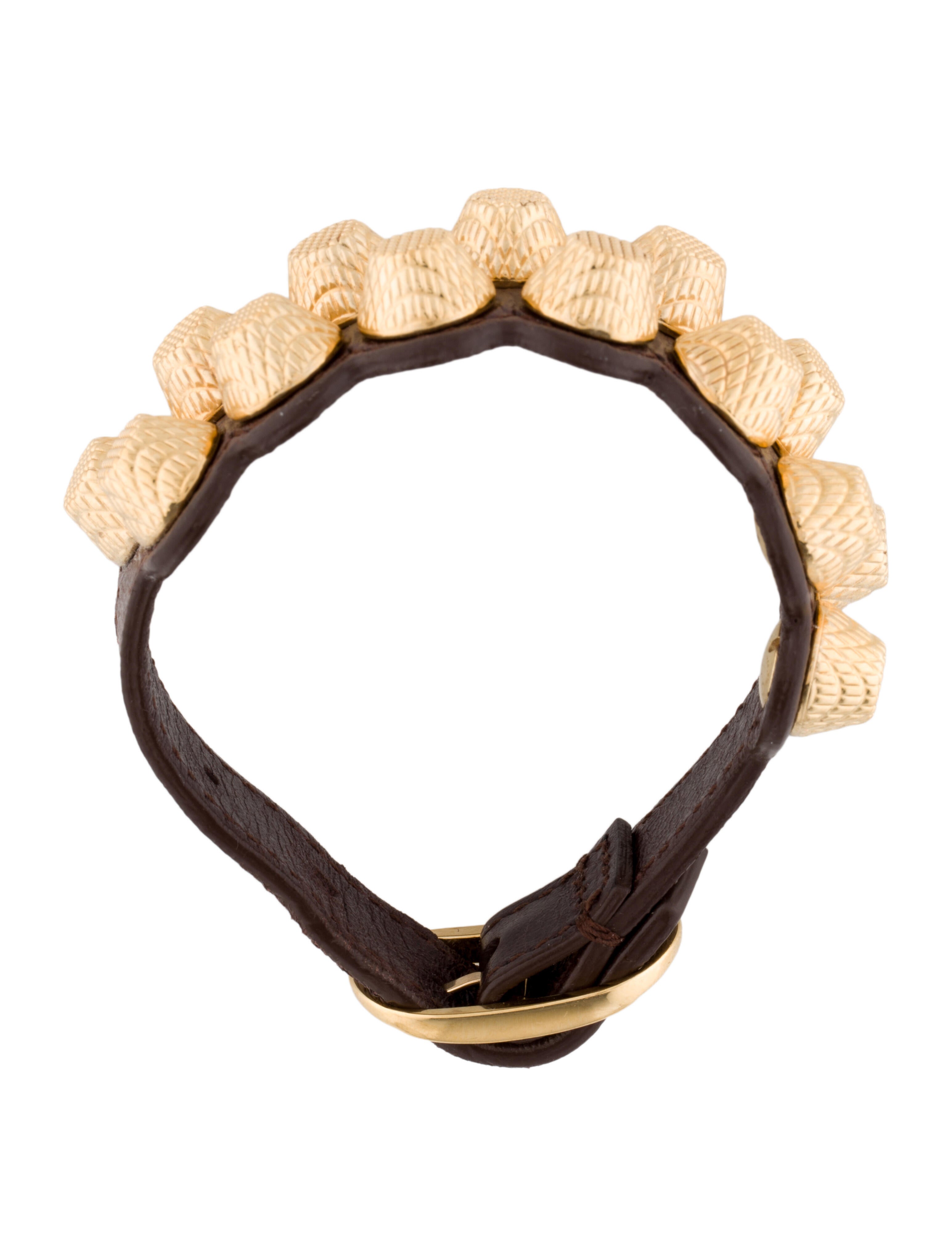 Balenciaga Arena Giant All Stud Two Row Bracelet