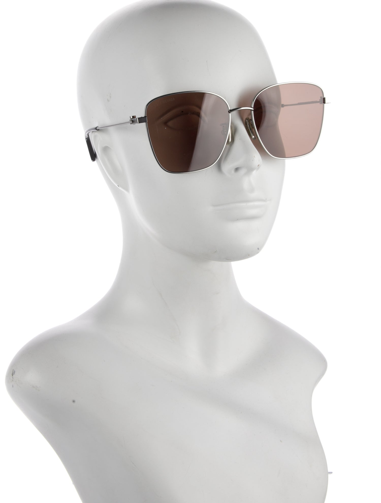 Balenciaga Square Tinted Sunglasses