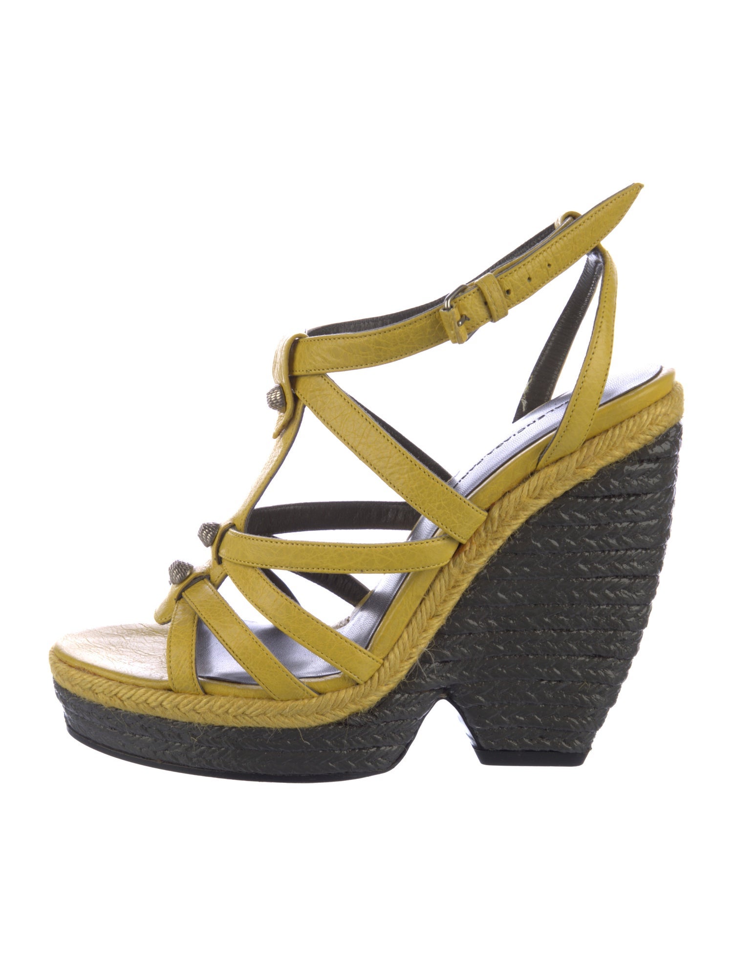 Balenciaga Leather Espadrilles