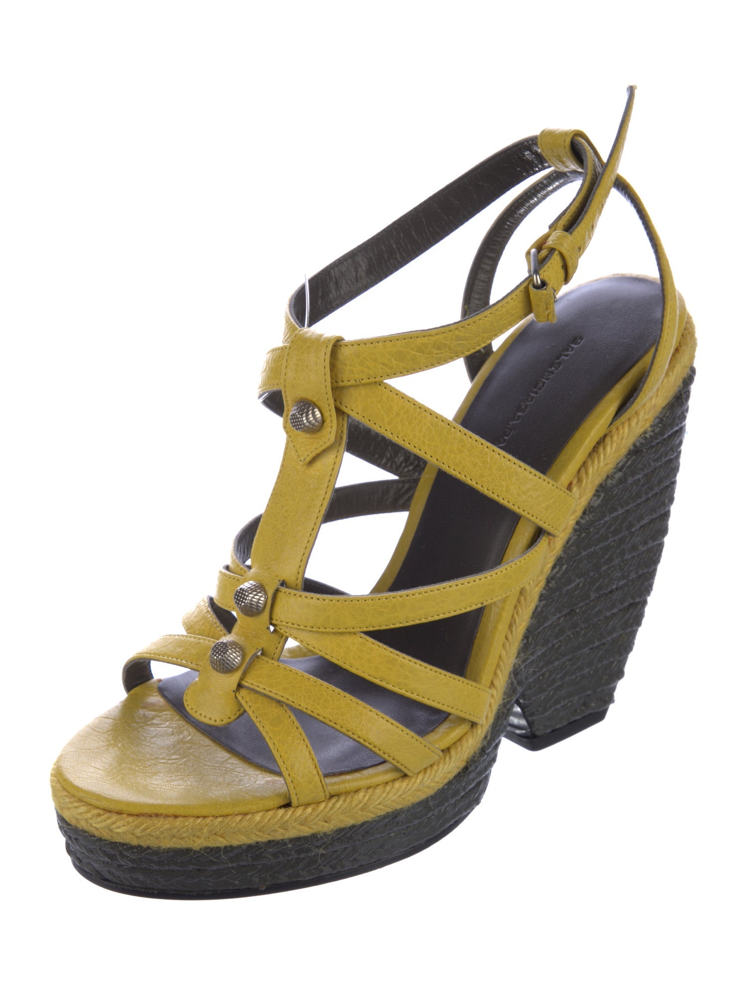 Balenciaga Leather Espadrilles