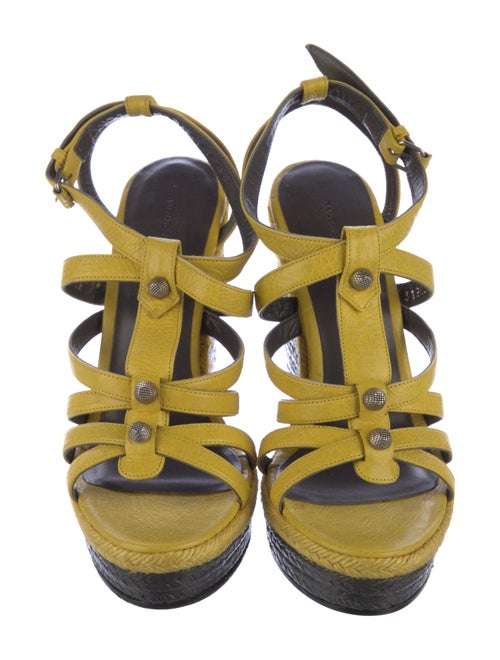 Balenciaga Leather Espadrilles