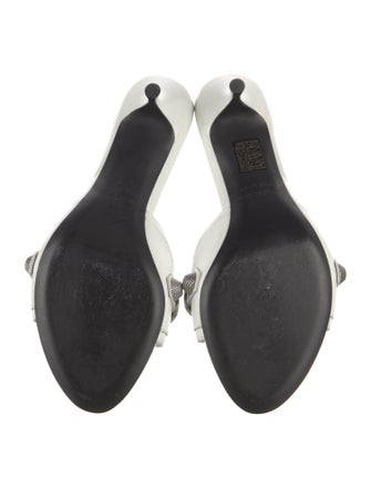 Balenciaga Leather Studded Accents Slides