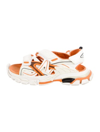 Balenciaga Leather Striped Sandals