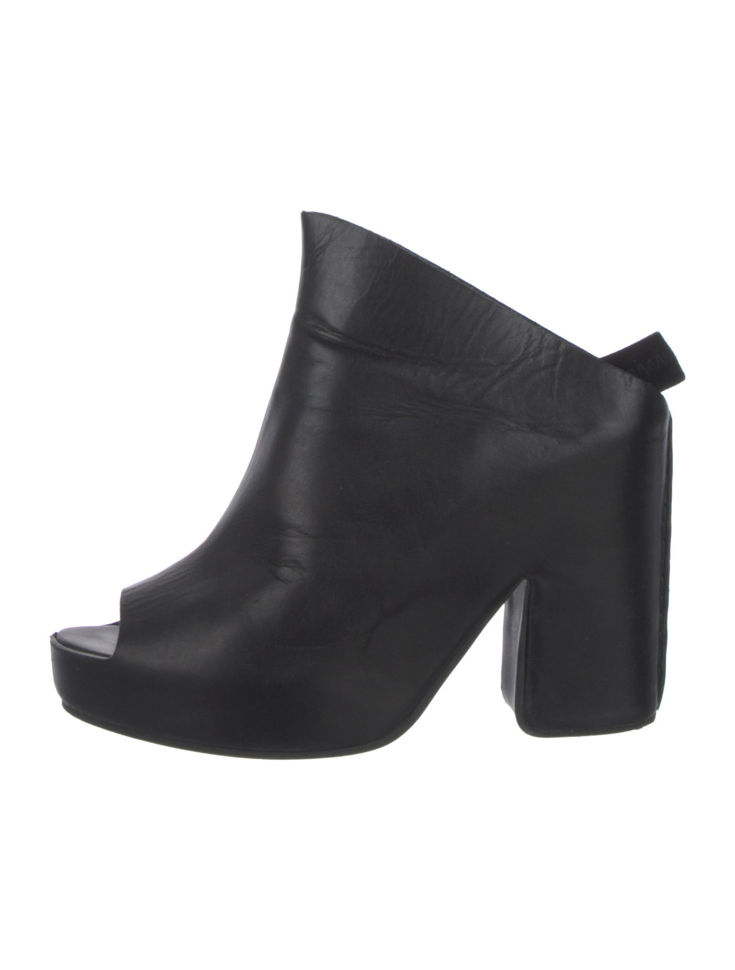 Balenciaga Leather Whipstitch Trim Mules