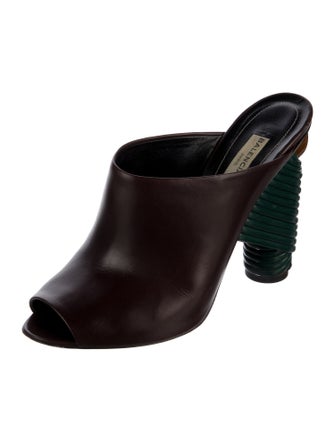 Balenciaga Leather Slides