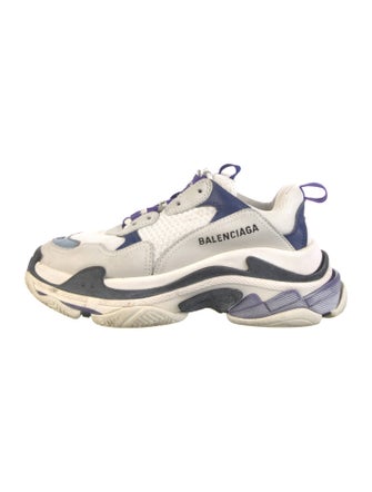 Balenciaga Triple S 'White Purple' (W) Chunky Sneakers
