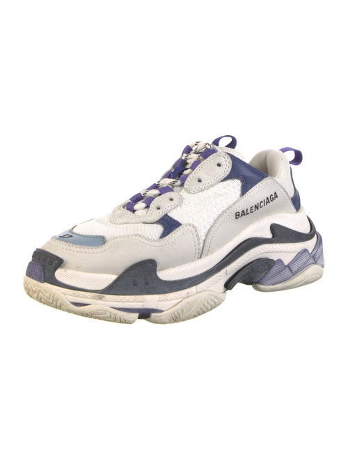 Balenciaga Triple S 'White Purple' (W) Chunky Sneakers
