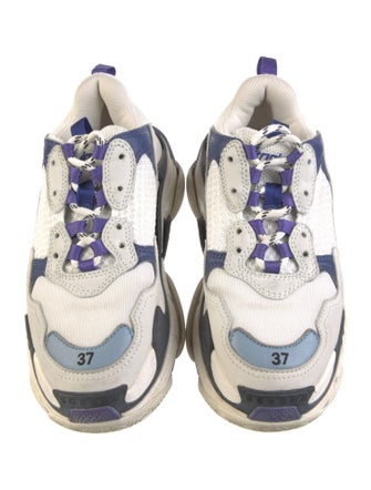 Balenciaga Triple S 'White Purple' (W) Chunky Sneakers