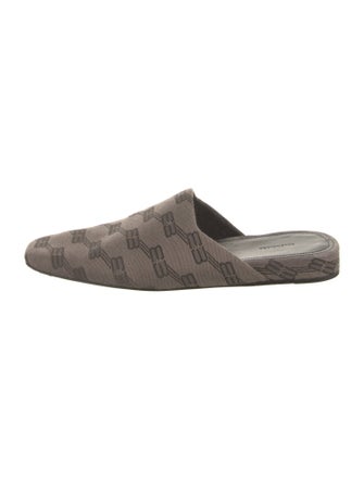 Balenciaga Monogram Pattern Canvas Mules