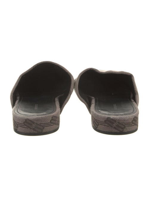 Balenciaga Monogram Pattern Canvas Mules