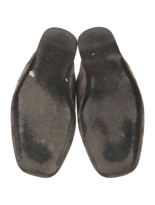 Balenciaga Monogram Pattern Canvas Mules
