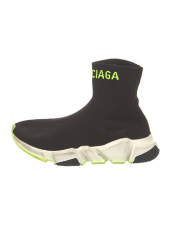 Balenciaga Logo Speed Trainer Sock Sneakers