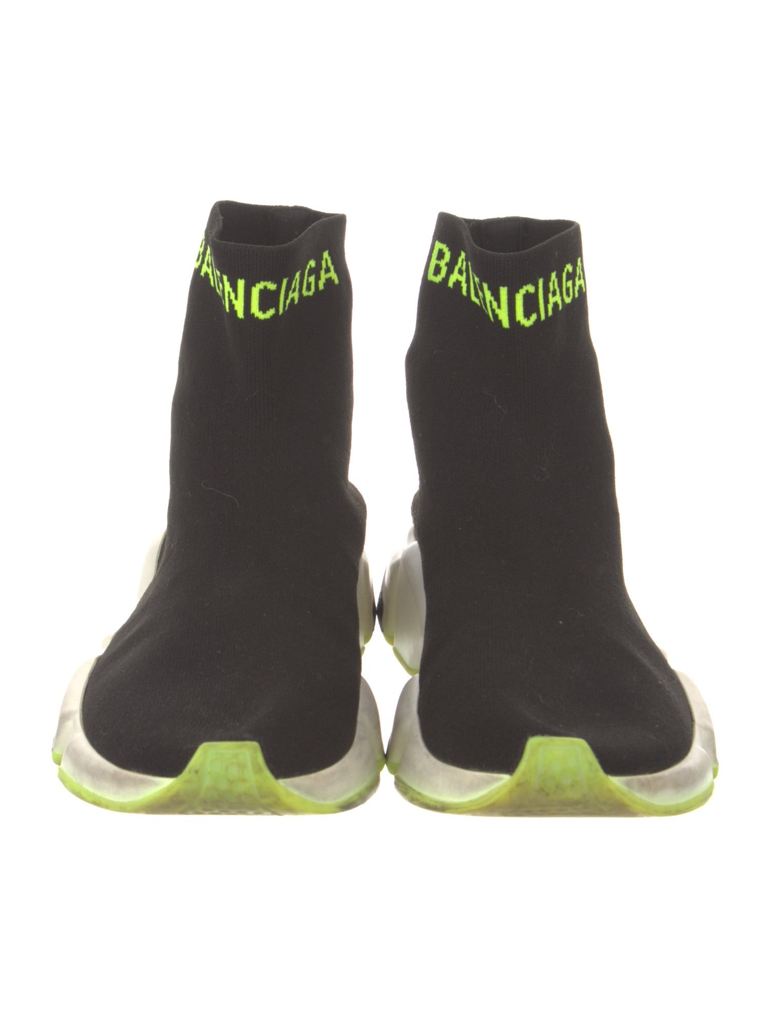 Balenciaga Logo Speed Trainer Sock Sneakers