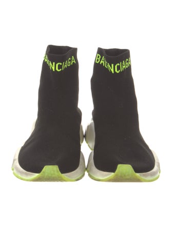 Balenciaga Logo Speed Trainer Sock Sneakers