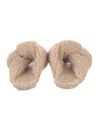 Balenciaga Shearling Slides