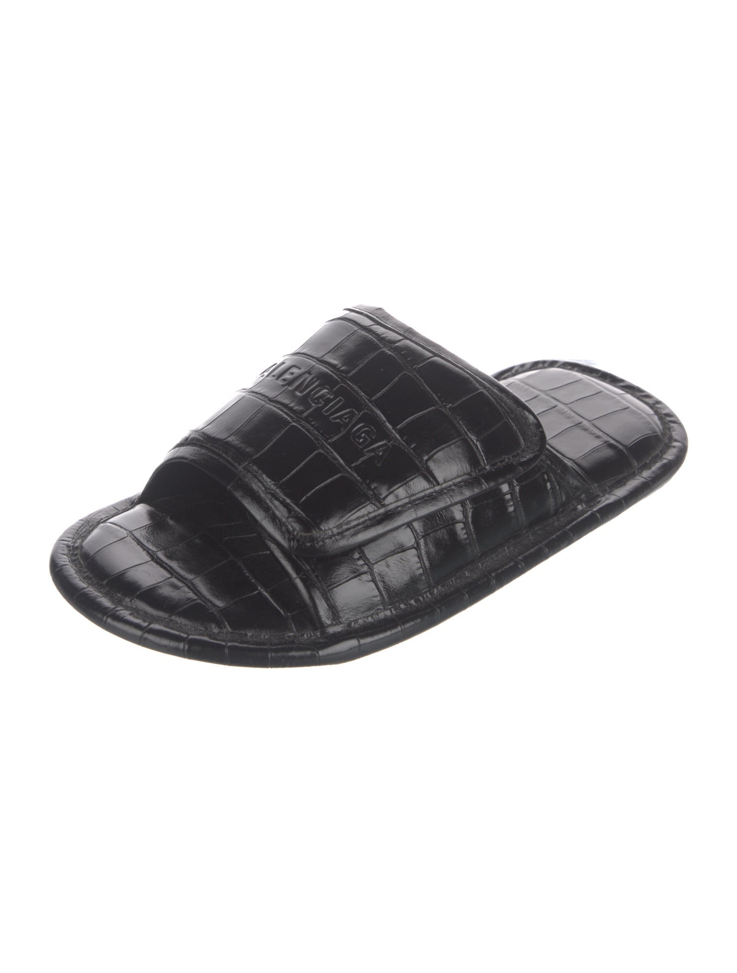 Balenciaga Leather Slides