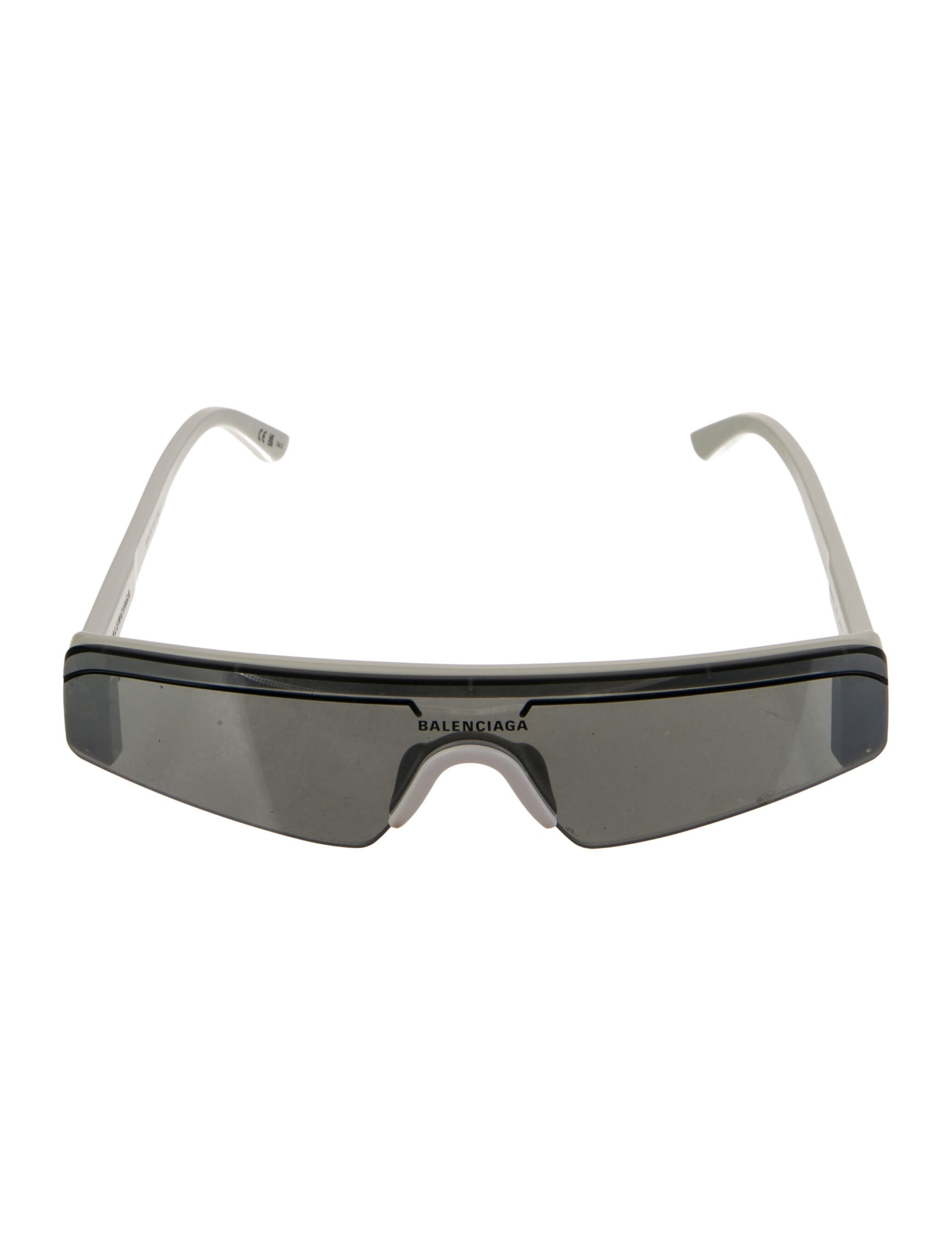 Balenciaga Shield Mirrored Sunglasses