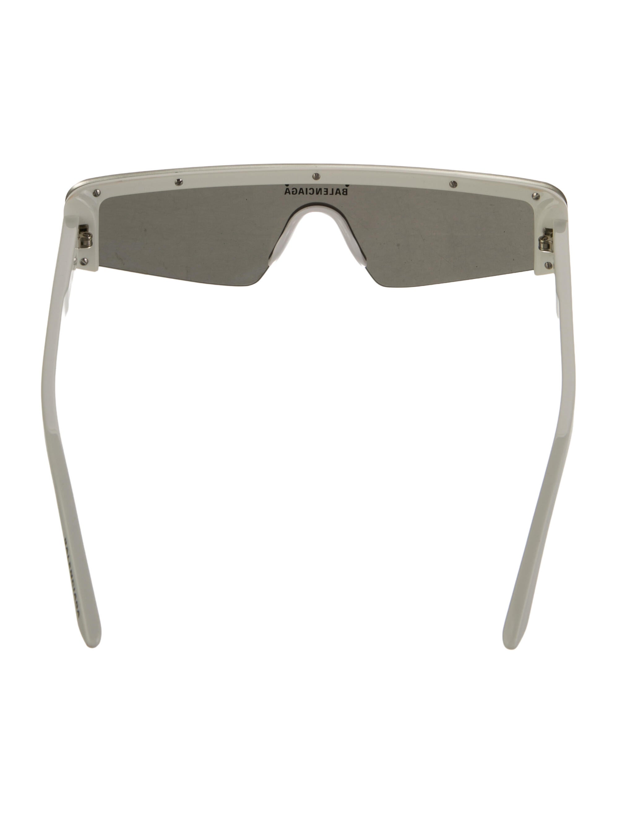 Balenciaga Shield Mirrored Sunglasses