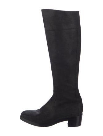 Balenciaga Suede Riding Boots