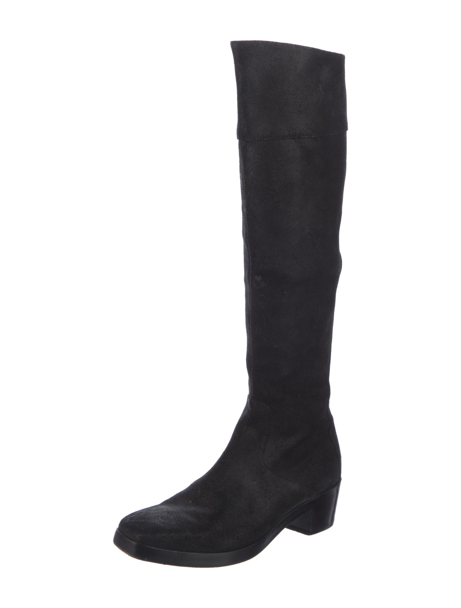 Balenciaga Suede Riding Boots