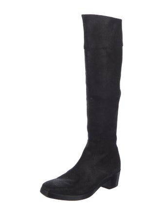 Balenciaga Suede Riding Boots