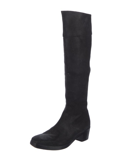 Balenciaga Suede Riding Boots