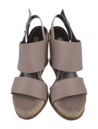 Balenciaga Leather Espadrilles