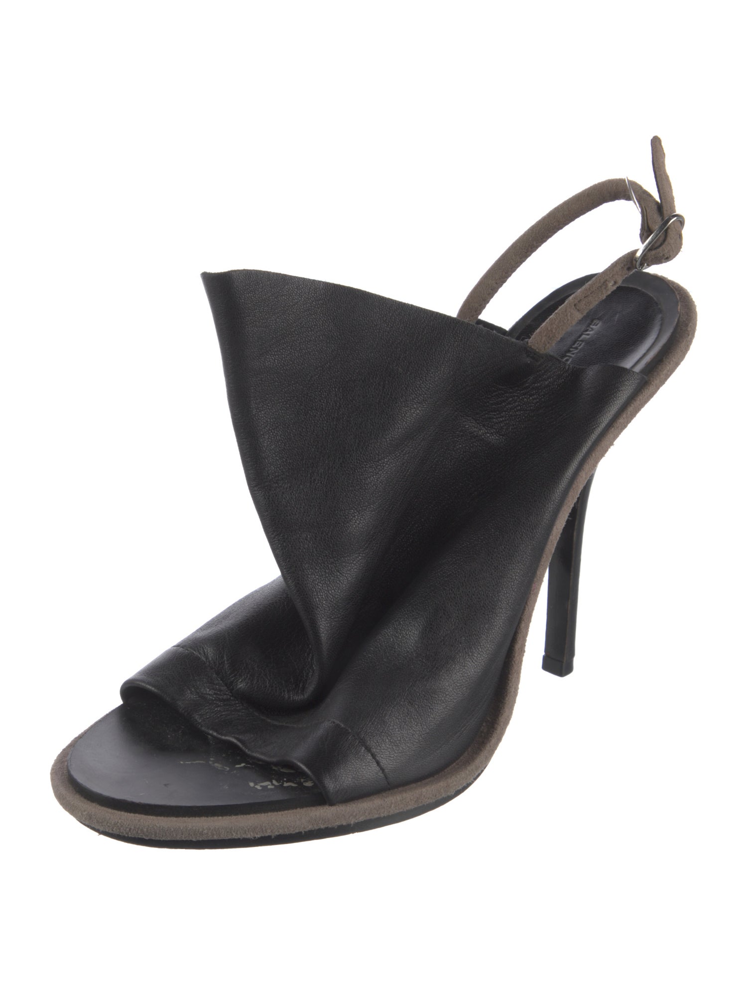 Balenciaga Leather Slingback Sandals