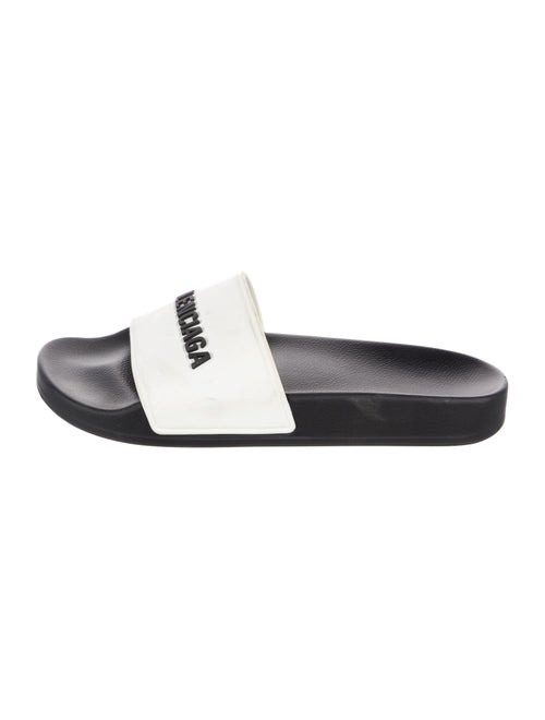 Balenciaga Rubber Graphic Print Slides
