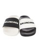 Balenciaga Rubber Graphic Print Slides