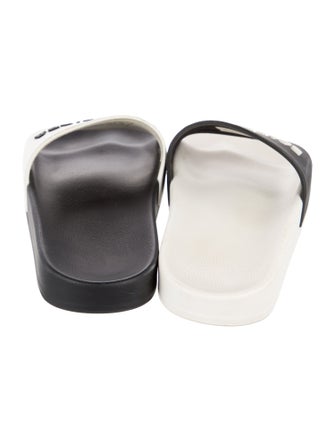 Balenciaga Rubber Graphic Print Slides