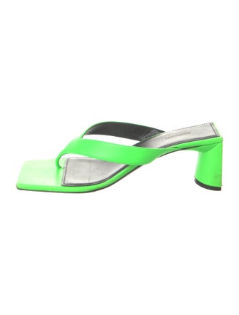 Balenciaga Leather Slides